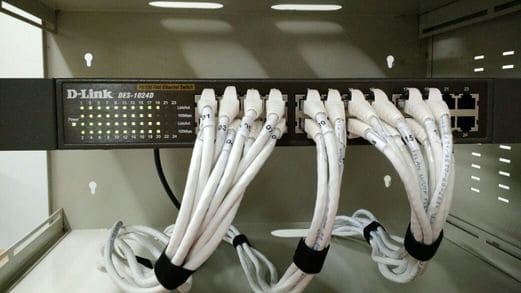 Switch e patch painel